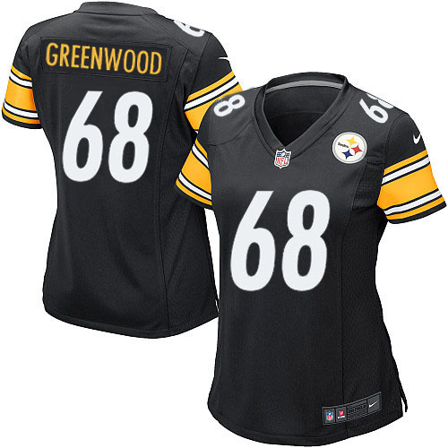 Women's Game L.C. Greenwood Nike Jersey Black Home - #68 NFL Pittsburgh Steelers